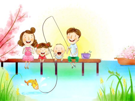 Счастливая семья рисунок