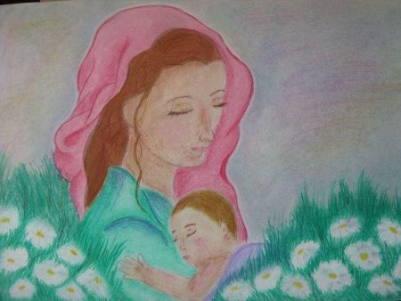 Рисунок ко Дню матери