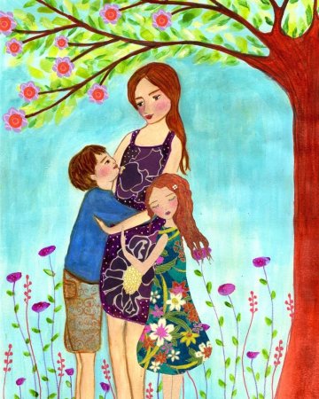 Рисунок ко Дню матери