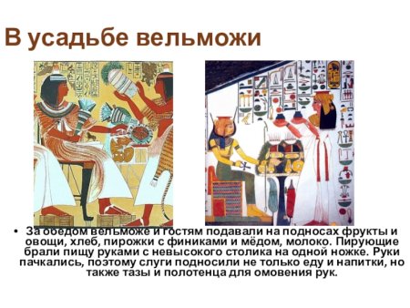 Жизнь египетского вельможи 5 класс