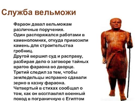 Жизнь египетского вельможи 5 класс