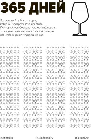 Чек лист алкоголь