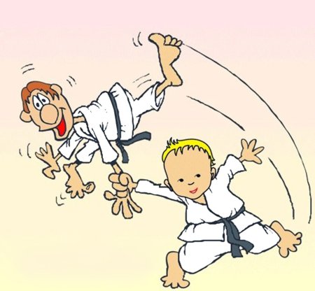 Открытка тренеру по дзюдо