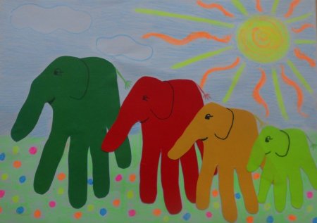 Аппликация семья