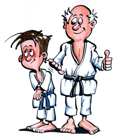 Карате карикатура