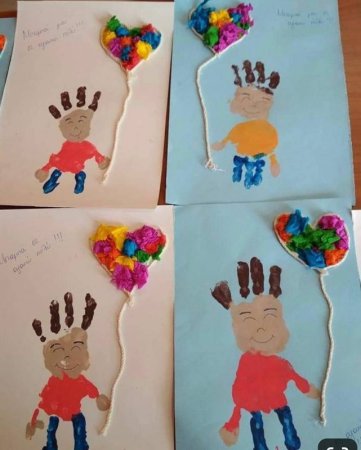 Рисунки и поделки, сделанные руками ребятишек ко Дню Св.Валентина