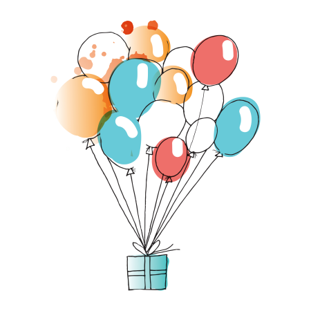 Воздушный шарик раскраска