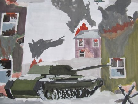 Сталинградская битва Волгоград рисунки детей