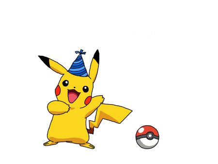 Приглашение на день рождения Пикачу