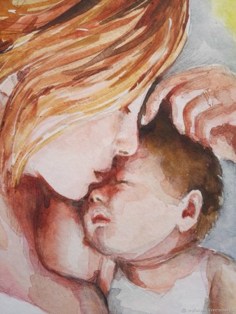 Картины Кэти Берггрен материнство