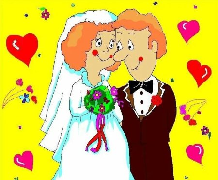 Рисунок поздравление на свадьбу