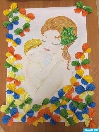 Аппликация ко Дню матери