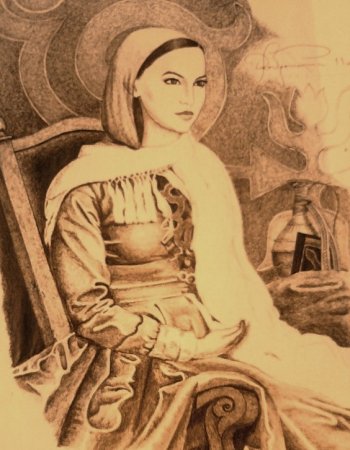 Национальный костюм чеченцев рисунок