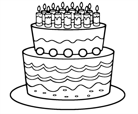 Торт рисунок