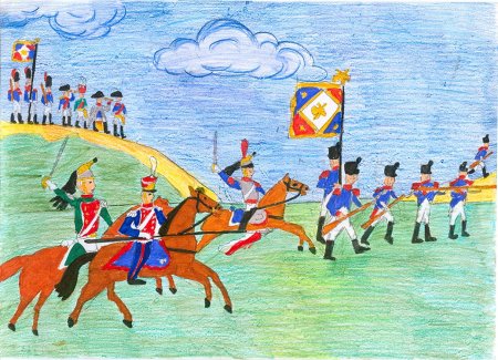 Иллюстрация к сказке Лермонтова Бородино