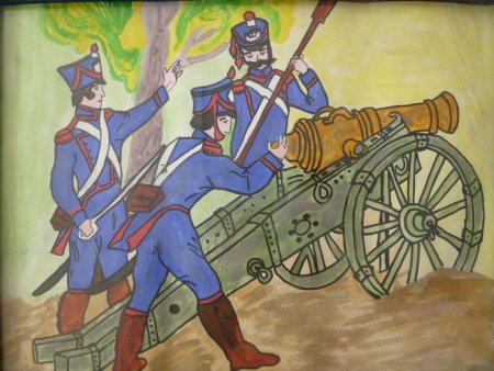 Иллюстрация к стихотворению Бородино