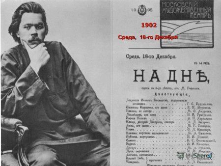 Постановка пьесы на дне 1902