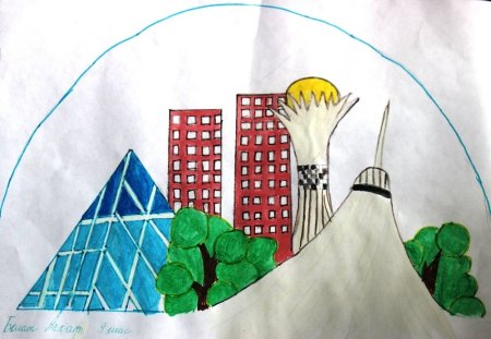 Детские рисунки ко Дню независимости