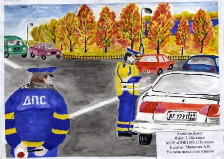 Рисунок на тему полиция