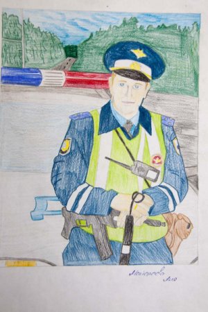 Полицейский рисунок