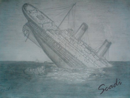 Титаник рисование