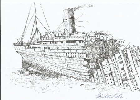 Раскраски Титаник и Британик