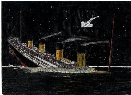 Титаник рисунок