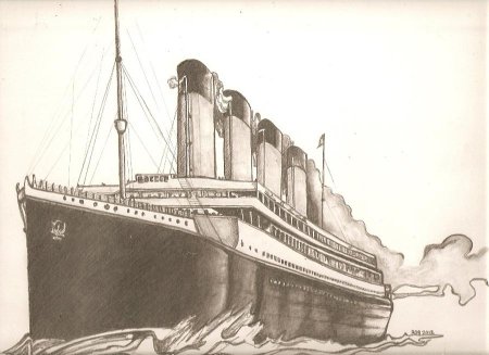 Титаник рисование