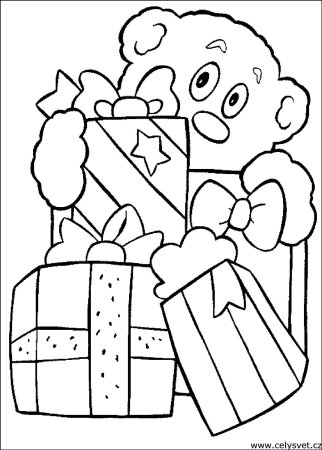 Раскраска "с днем рождения!"