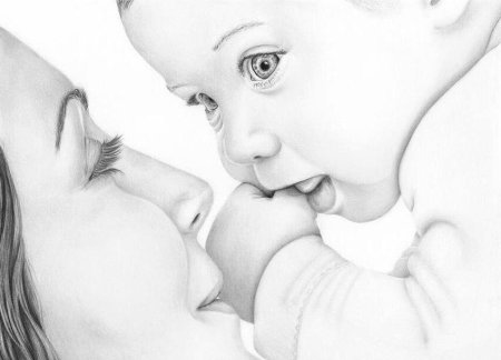 Рисунки ко Дню матери красивые