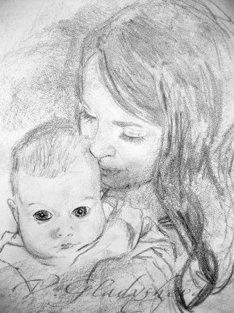 Рисунок ко Дню матери