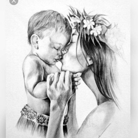 Красивый рисунок для мамы