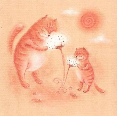 С днем матери котики