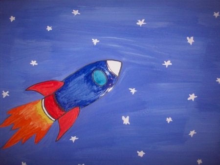 Рисование космос в детском саду