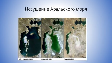 Аральского моря на карте 1989