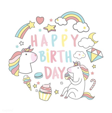 Стикеры с днём рождения