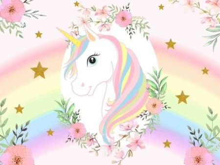 Мультяшный новогодний Единорог