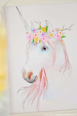 Красивый Единорог для печати