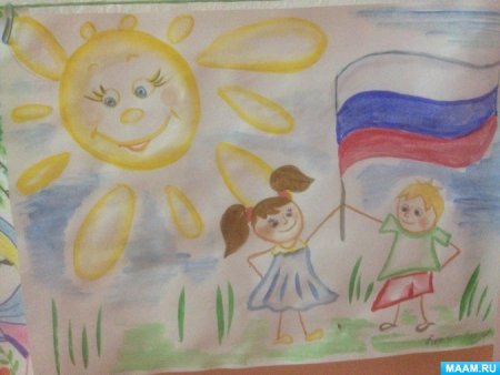 Детские рисунки ко Дню России