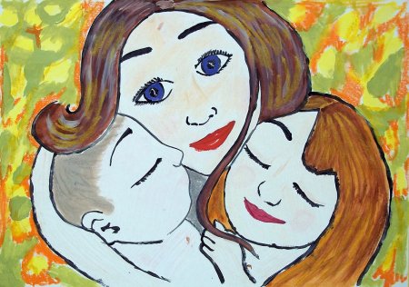 Рисунок ко Дню матери