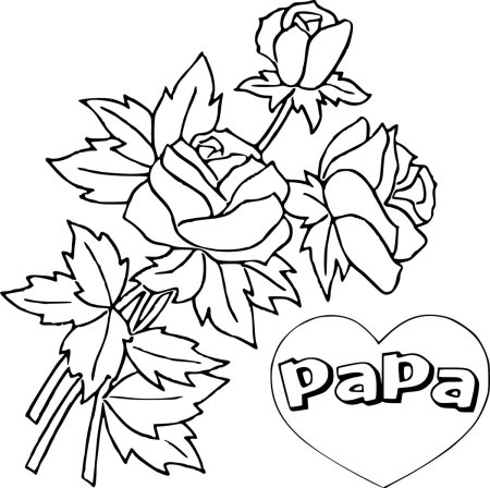 Раскраски сердечки и цветы