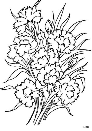 Рисование букет цветов