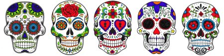 Череп разрисованный мексиканский