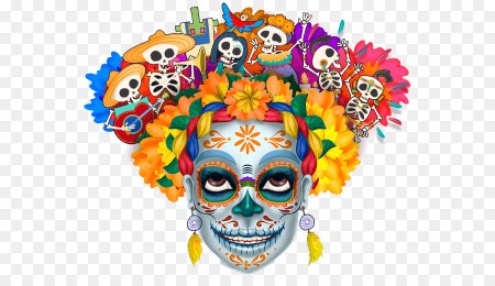 Череп в мексиканском стиле