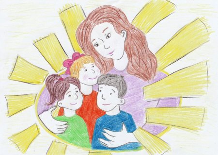 Детский рисунок социальный работник