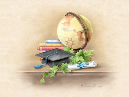 Глобус с цветами