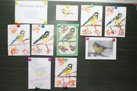 Аппликация в средней группе на тему Синичкин день