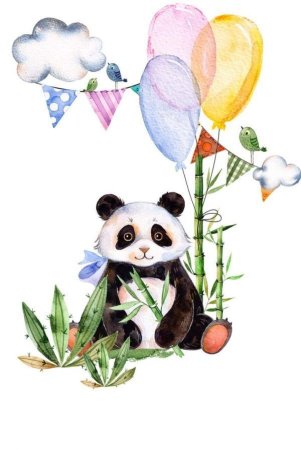 С днём рождения Панда открытка