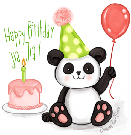 Открытка с пандочкой