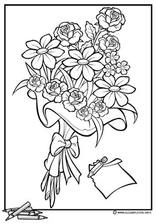 Цветы. Раскраска